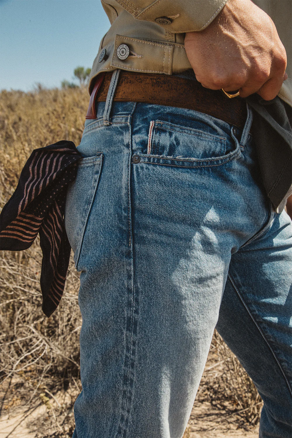 The Pen Slim Natural Slub Indigo - Lou 12.5oz Selvedge - Image 4