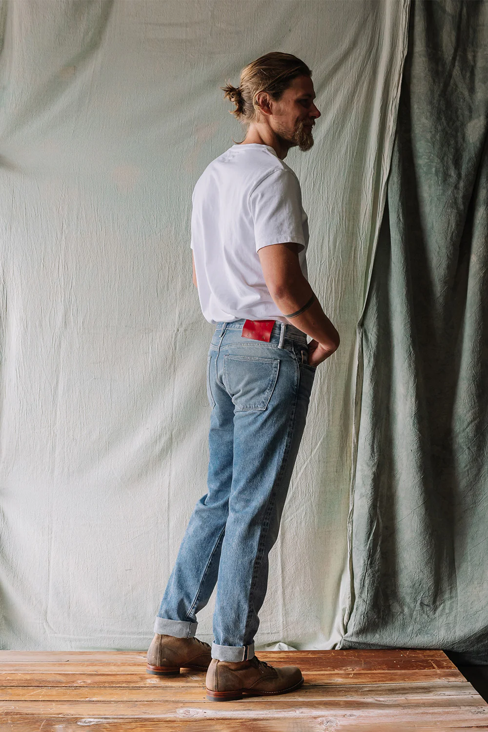 The Pen Slim Natural Slub Indigo - Lou 12.5oz Selvedge - Image 5