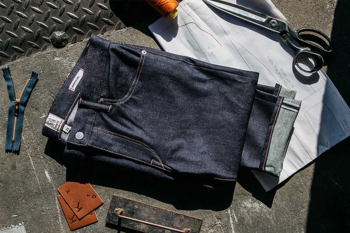 The Scissors Slim tapered- Indigo Raw 10.5oz Selvedge - Image 3