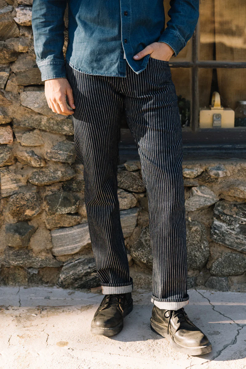 The Hammer Straight - Indigo Stripe Rinse 14oz Selvedge