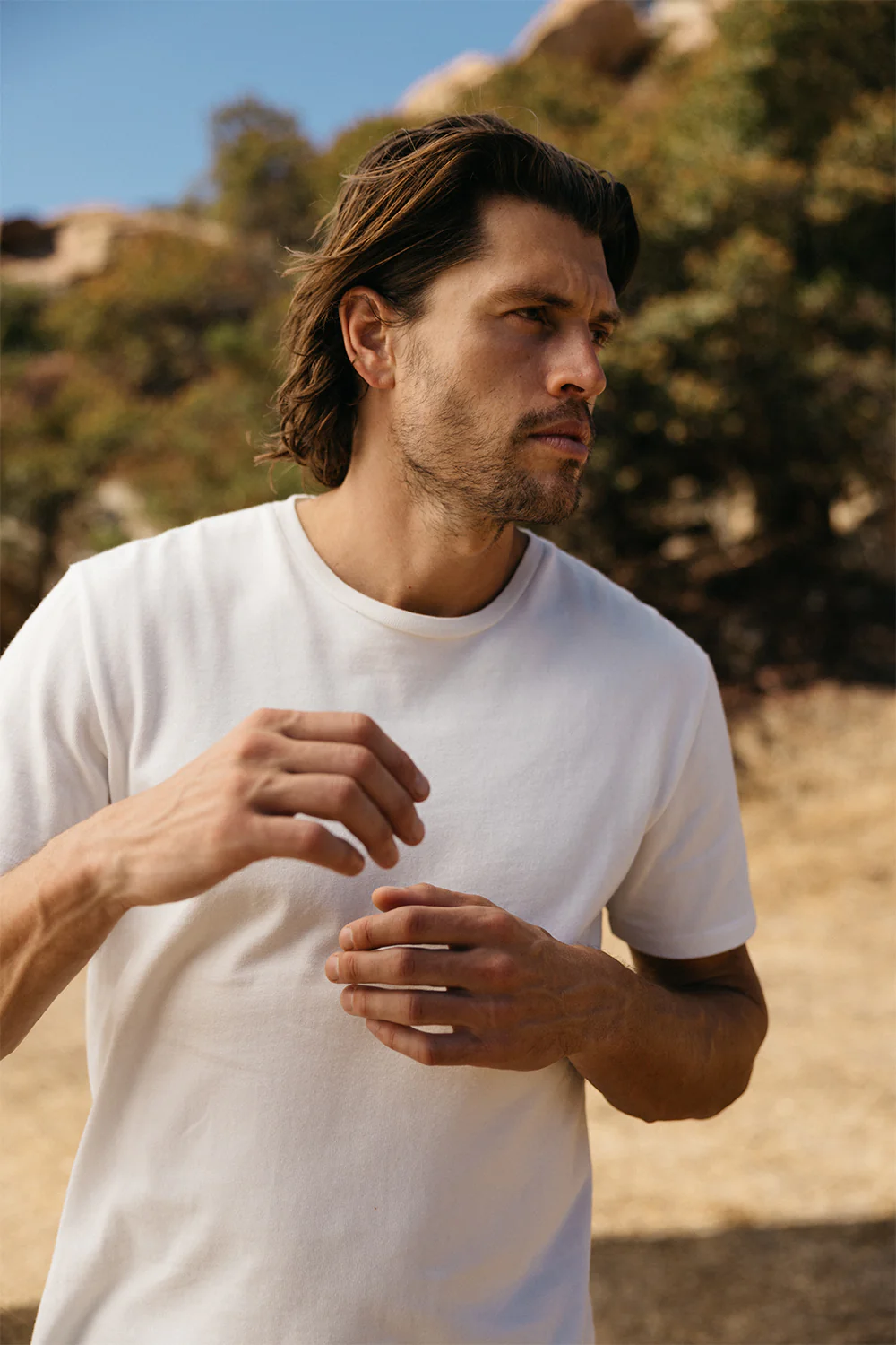 The Stamp 9oz Heavy Tee Organic Cotton - Shell - Image 4